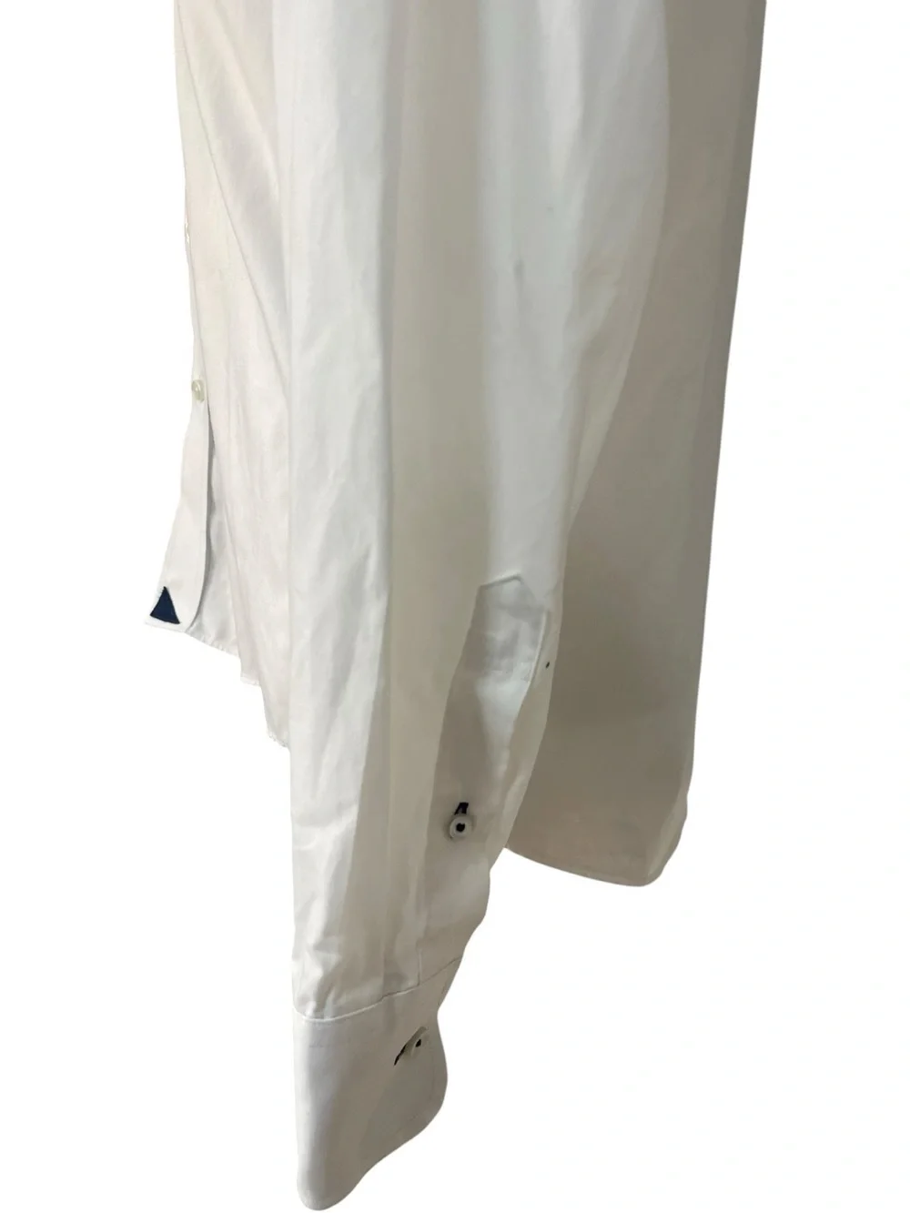 UNTUCKit Las Cases Wrinkle Free Slim Fit Button Down Shirt White Blue